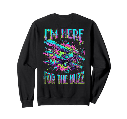 Airshow Here Buzz Single Prop Sweatshirt - Novelty Apparel Men Women - T-Shirt, Sweatshirt, Hoodie