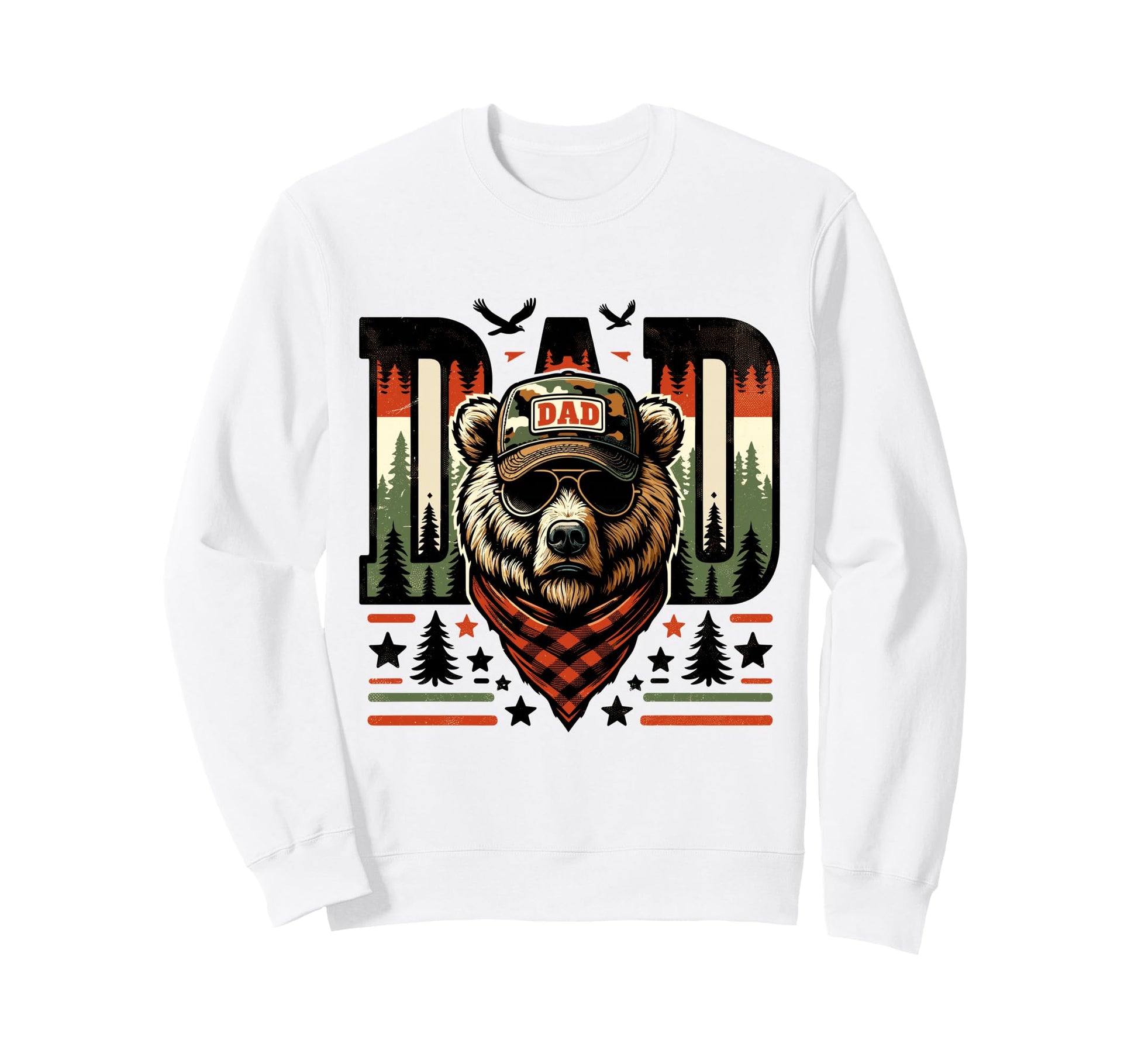 Dad Bear Papa Daddy Bear Lovers Sweatshirt - Fun Novelty Design Men Women - T-Shirt, Sweatshirt, Hoodie