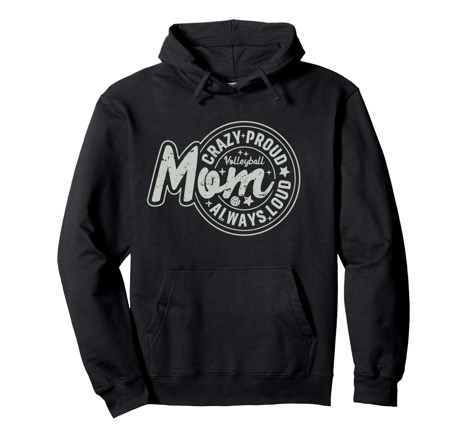 Volleyball Mom Coach Busy Raising Hoodie - Custom Art Print for Adults - T-Shirt, Sweatshirt, Hoodie