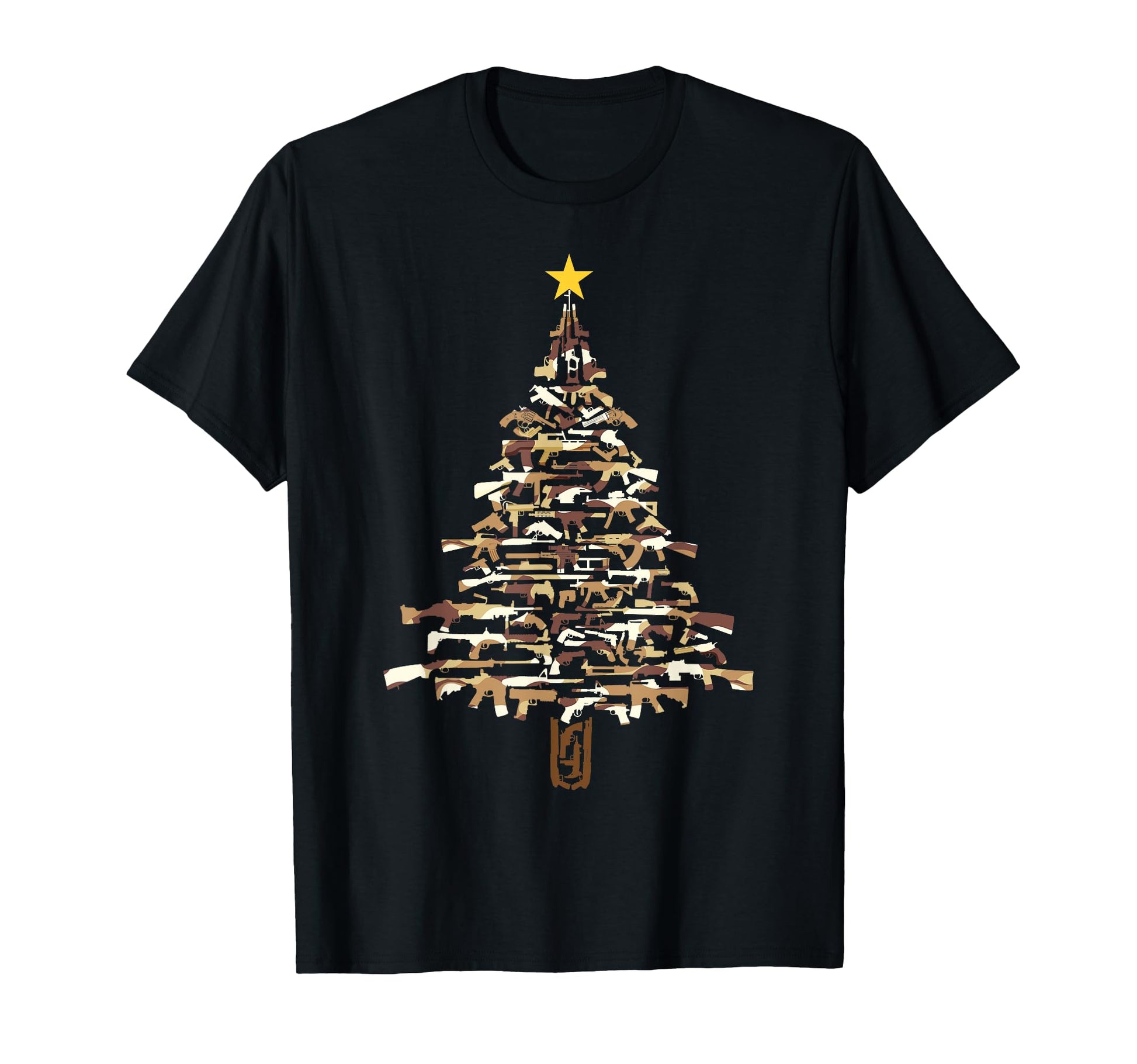 Guns Tree Camo Gift Gun Lover T-Shirt - Fun Novelty Design Men Women - T-Shirt, Sweatshirt, Hoodie