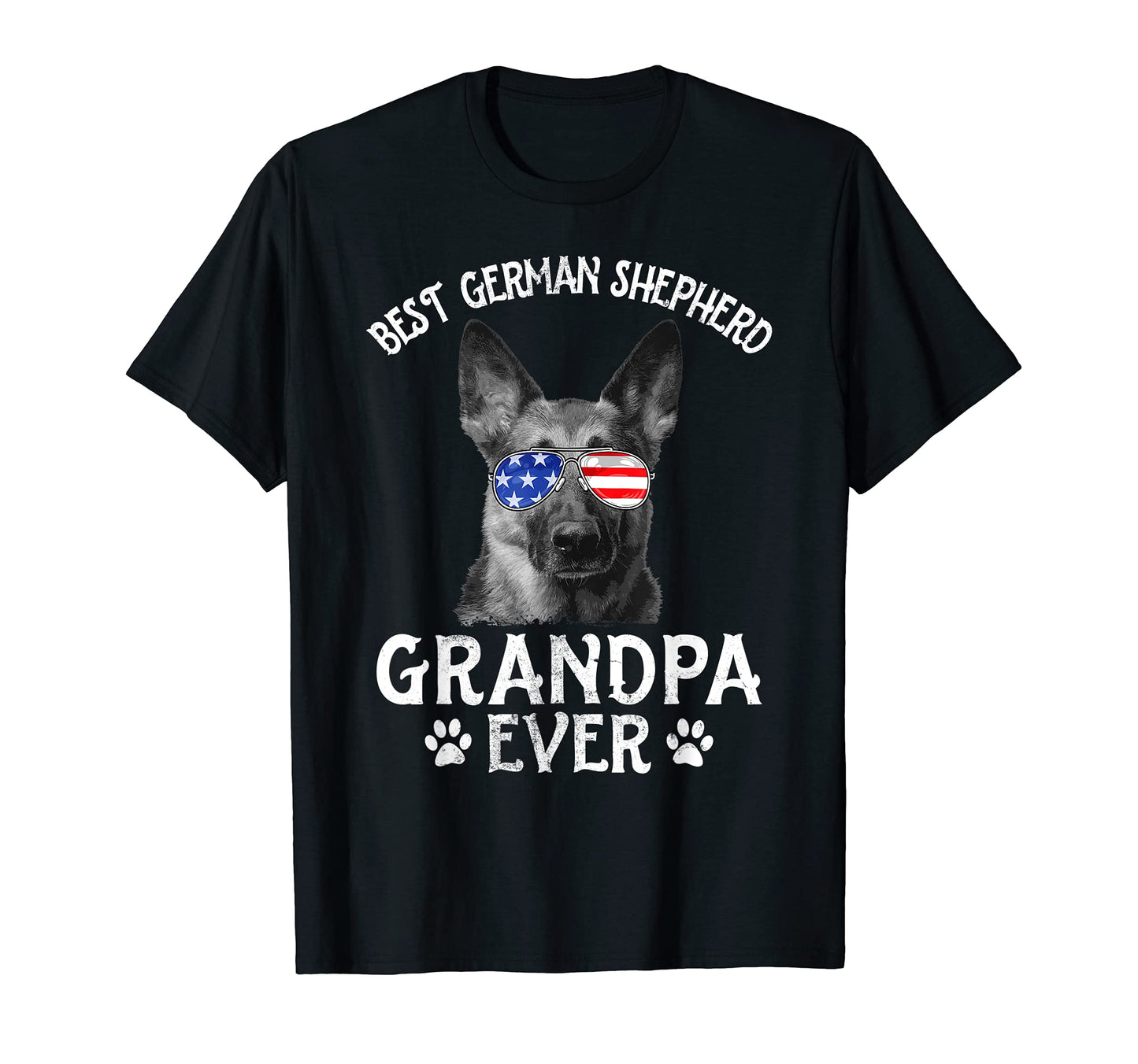 Mens Best German Shepherd Grandpa Ever T-Shirt - Unique Graphic Unisex - T-Shirt, Sweatshirt, Hoodie