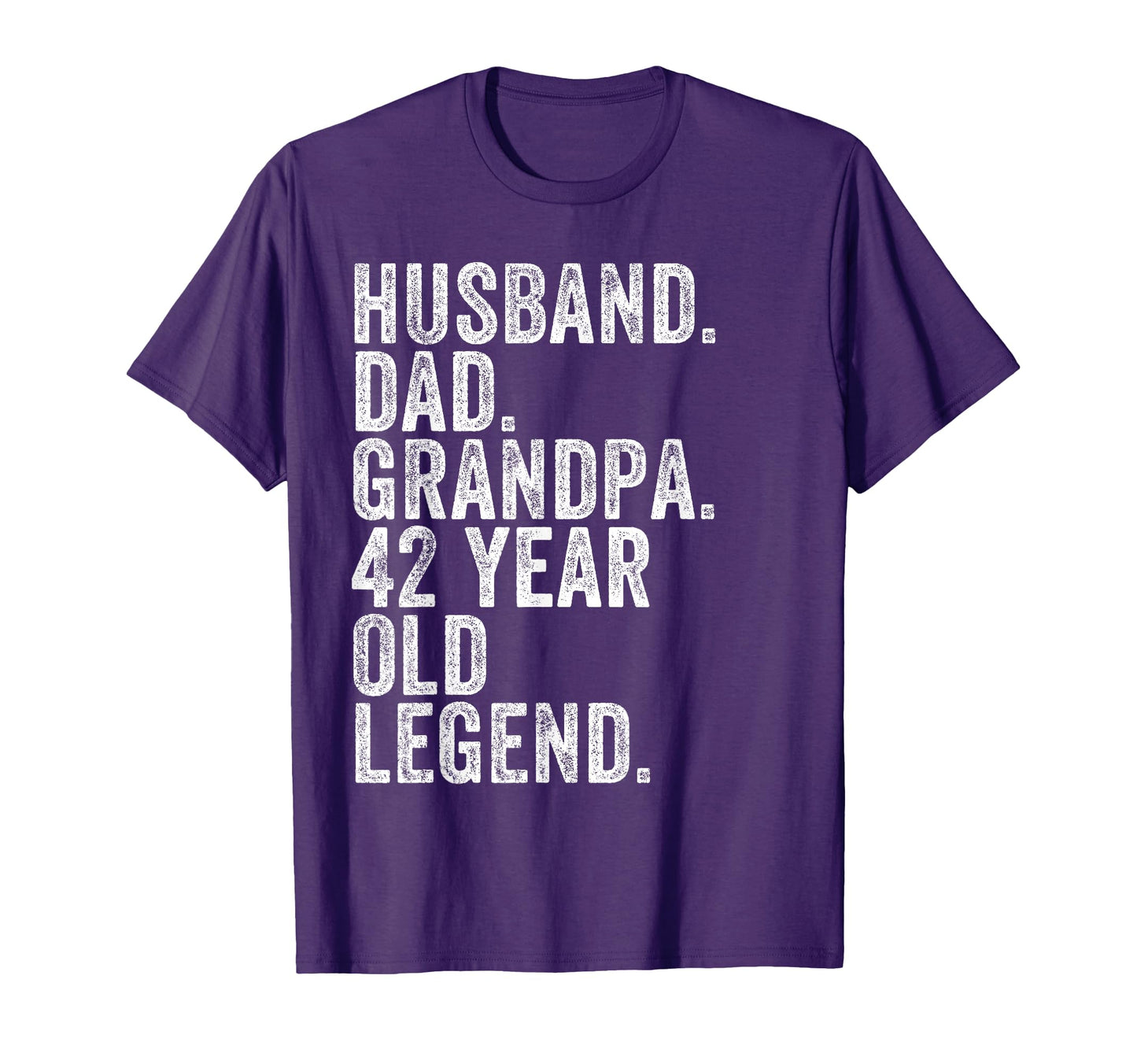 Husband Dad Grandpa 42 Year Old T-Shirt - Aesthetic Graphic Men Women - T-Shirt, Sweatshirt, Hoodie