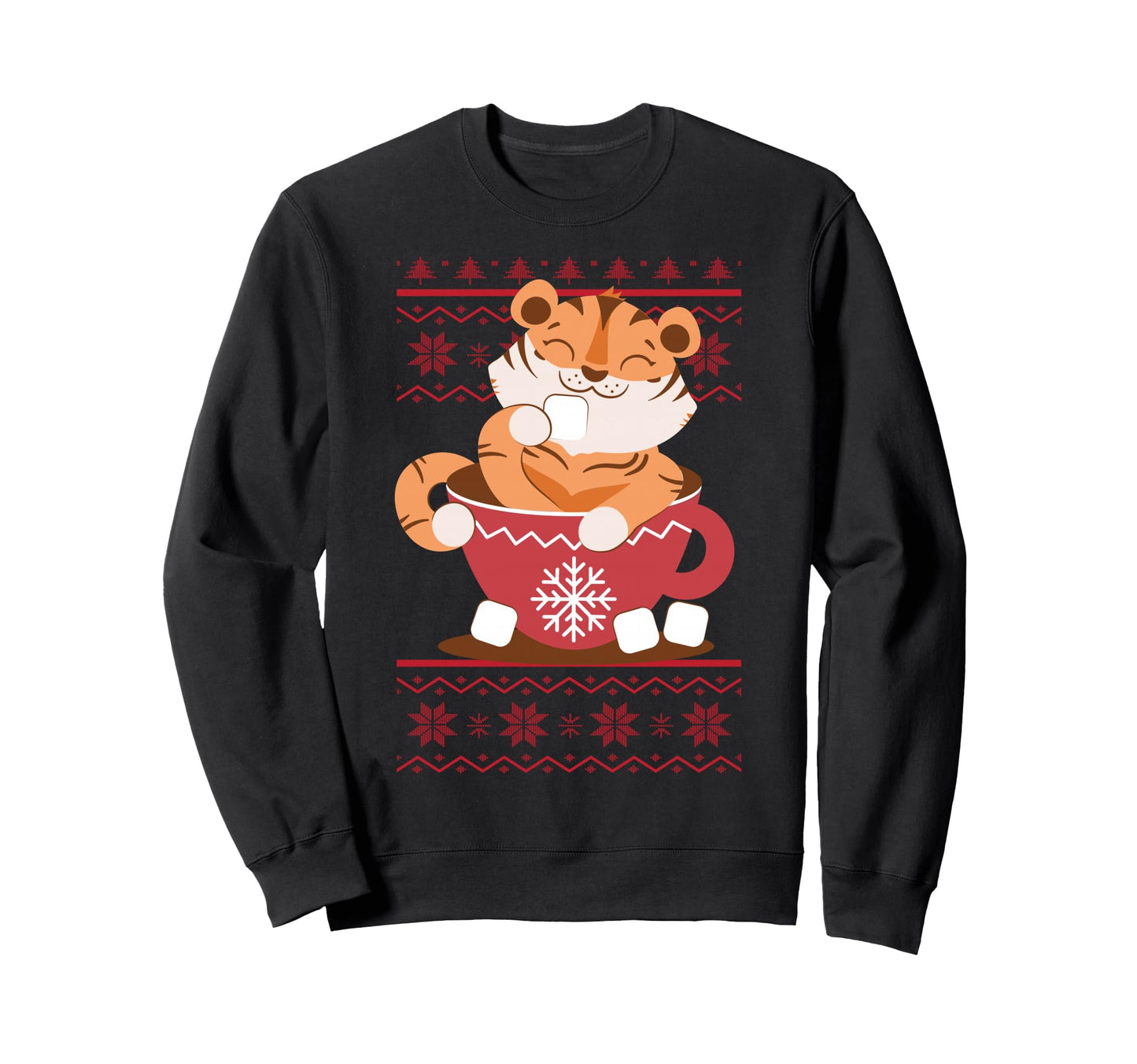 Ugly Cat X Mas Sweaters Mom Dad Sweatshirt - Streetwear Style for Adults - T-Shirt, Sweatshirt, Hoodie