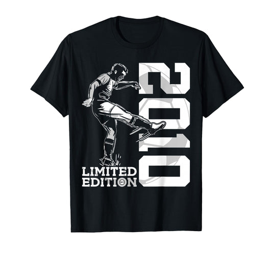 2010 16 Years Soccer 16Th Birthday T-Shirt - Aesthetic Graphic Men Women - T-Shirt, Sweatshirt, Hoodie