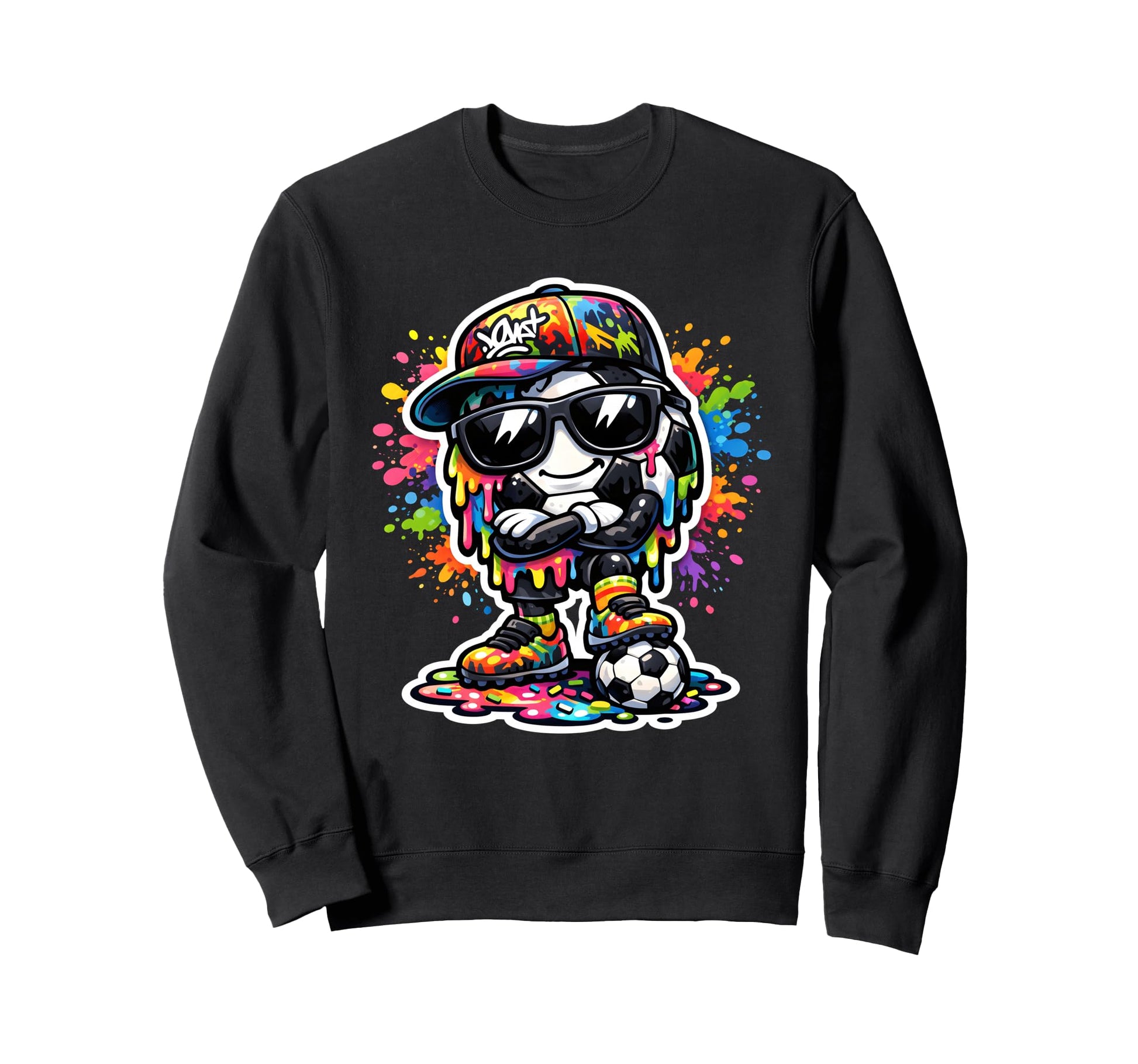 Soccer Ice Cream Drip Soccer Stuff Sweatshirt - Minimalist Print Men Women - T-Shirt, Sweatshirt, Hoodie