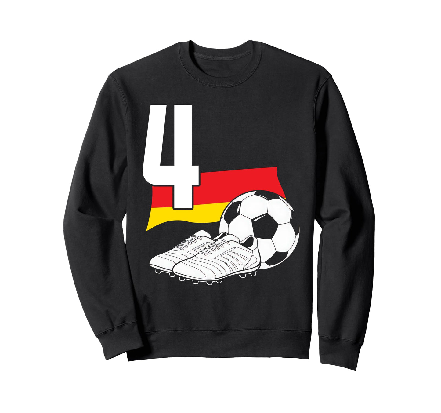4 Soccer Birthday Gift Soccer Fan Sweatshirt - Novelty Apparel Unisex - T-Shirt, Sweatshirt, Hoodie