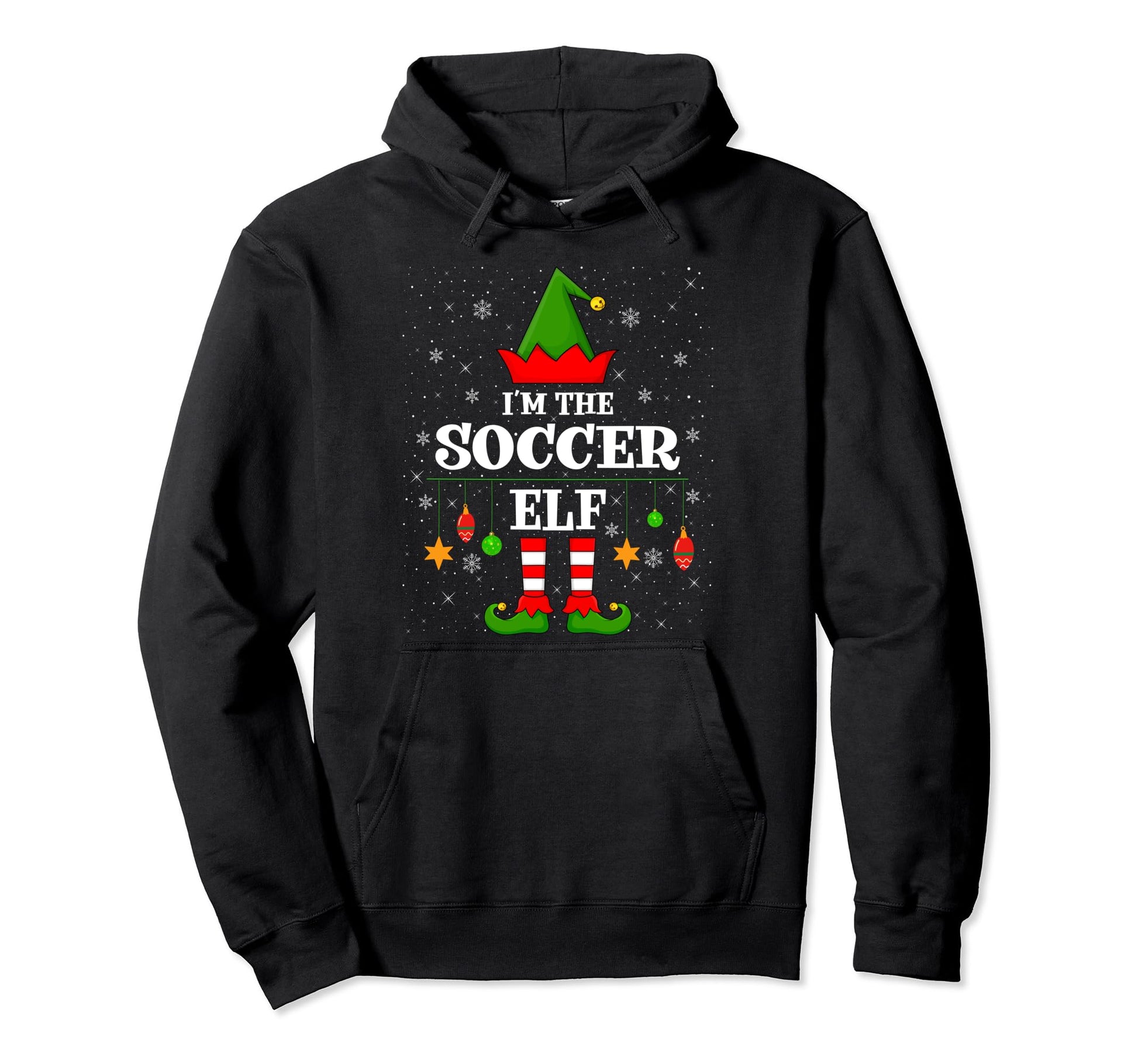 Elf Squad Matching Family Im Soccer Elf Hoodie - Trendy Graphic Unisex - T-Shirt, Sweatshirt, Hoodie