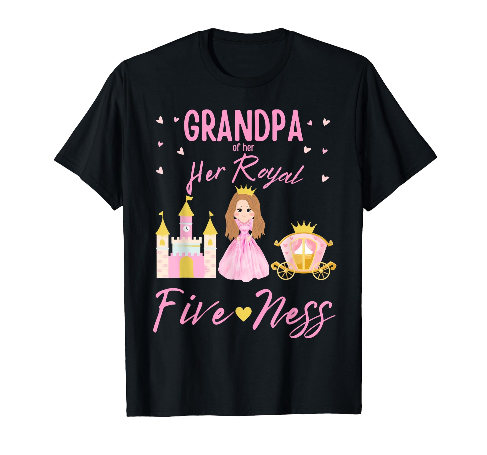 Grandpa 5Th Birthday Her Royal Fiveness T-Shirt - Aesthetic Graphic Unisex - T-Shirt, Sweatshirt, Hoodie