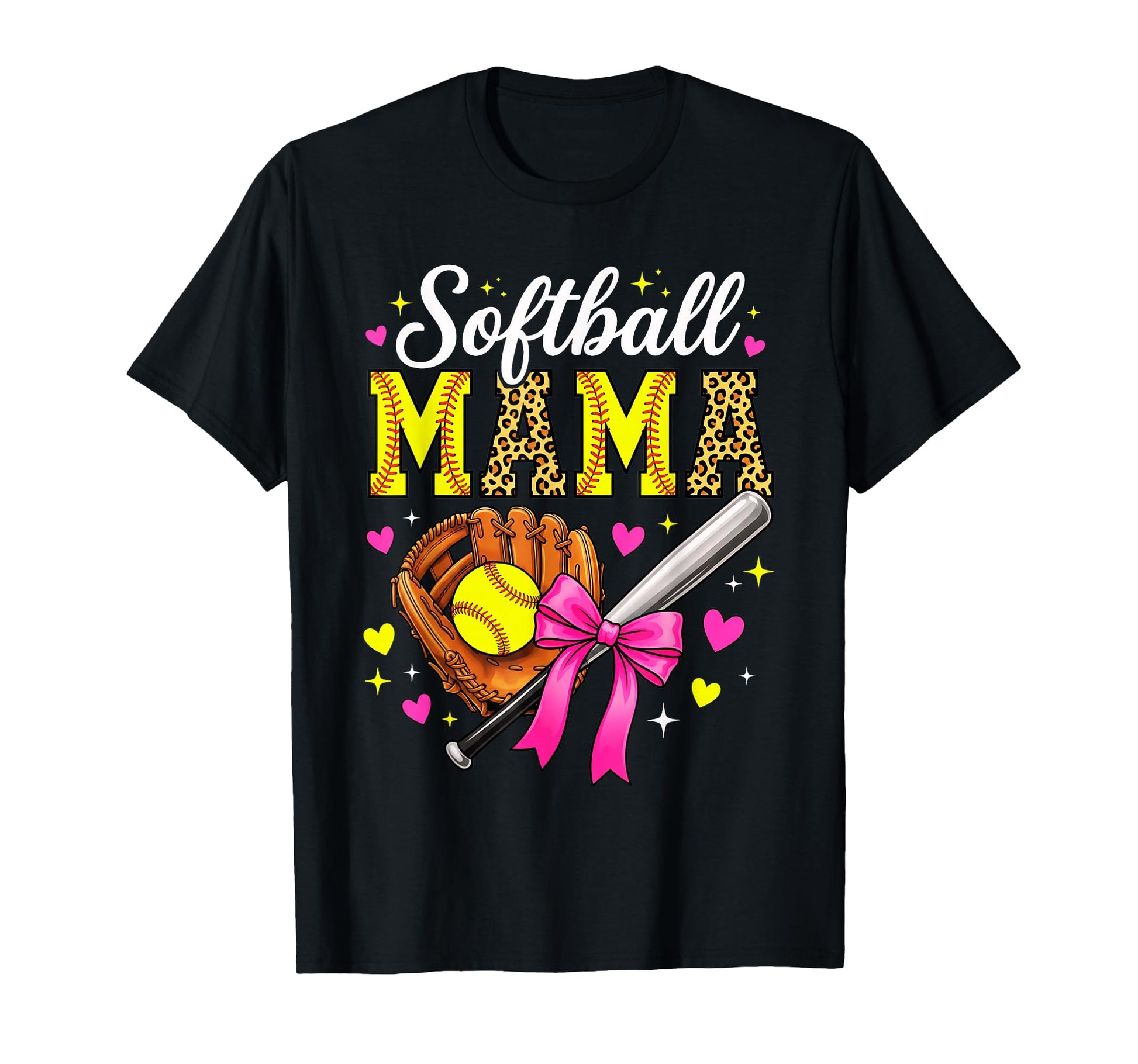 Softball Mama Mothers Day Softball T-Shirt - Casual Everyday Wear Unisex - T-Shirt, Sweatshirt, Hoodie