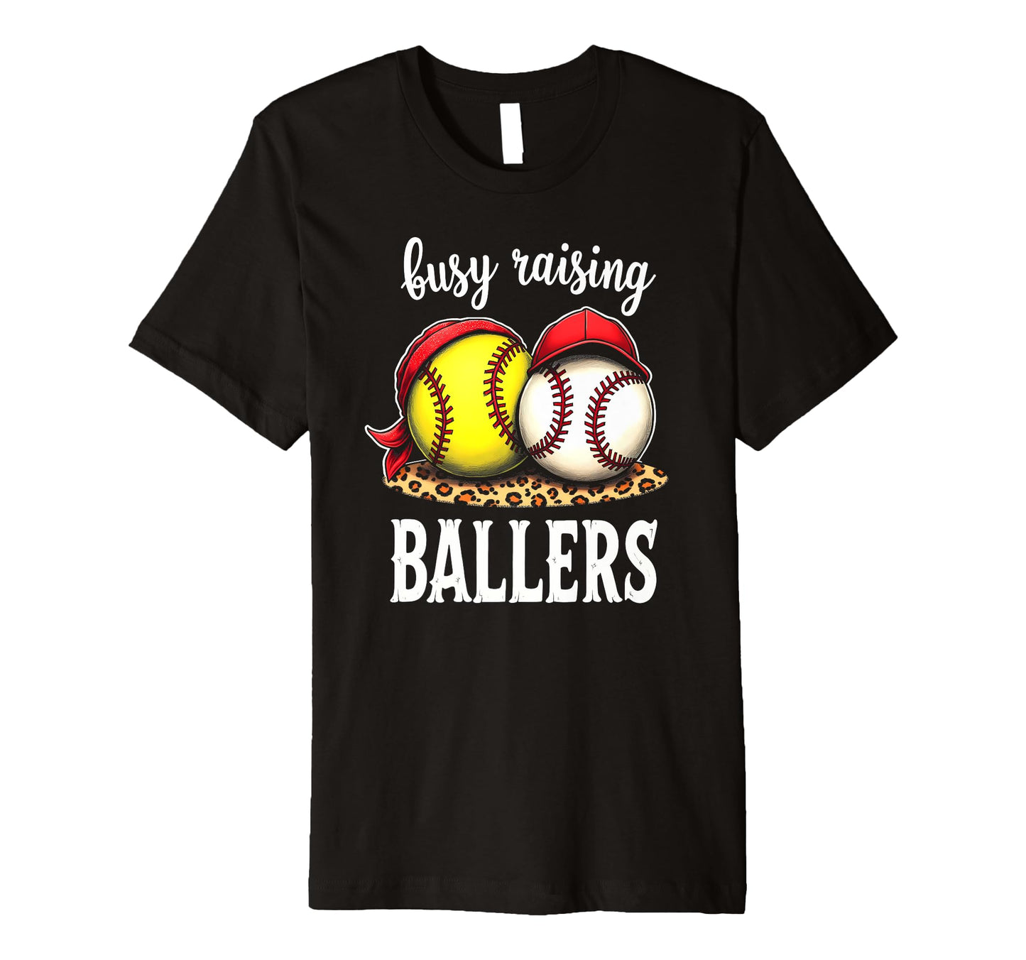 Excited Busy Raising Ballers Athlete T-Shirt - Aesthetic Graphic Men Women - T-Shirt, Sweatshirt, Hoodie