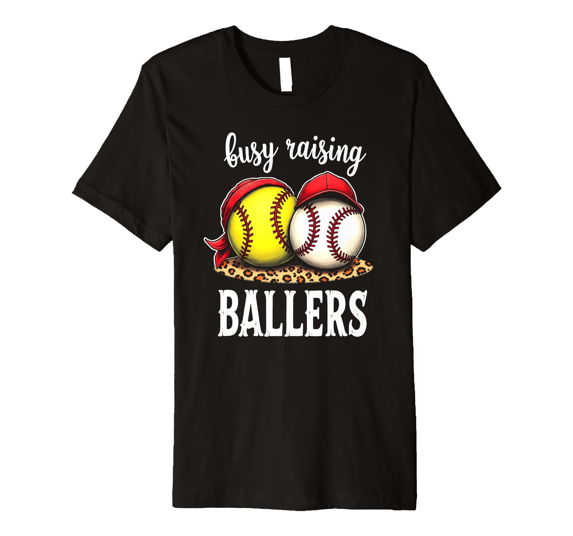 Excited Busy Raising Ballers Athlete T-Shirt - Aesthetic Graphic Men Women - T-Shirt, Sweatshirt, Hoodie