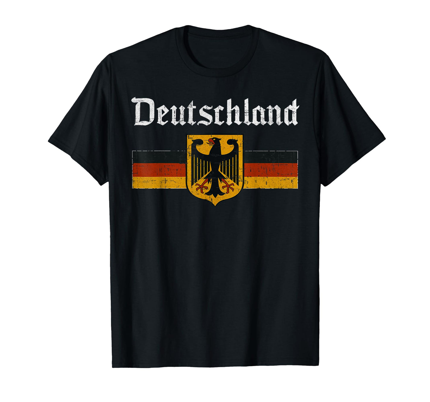 Deutschland Flag Eagle German T-Shirt - Casual Everyday Wear for Adults - T-Shirt, Sweatshirt, Hoodie