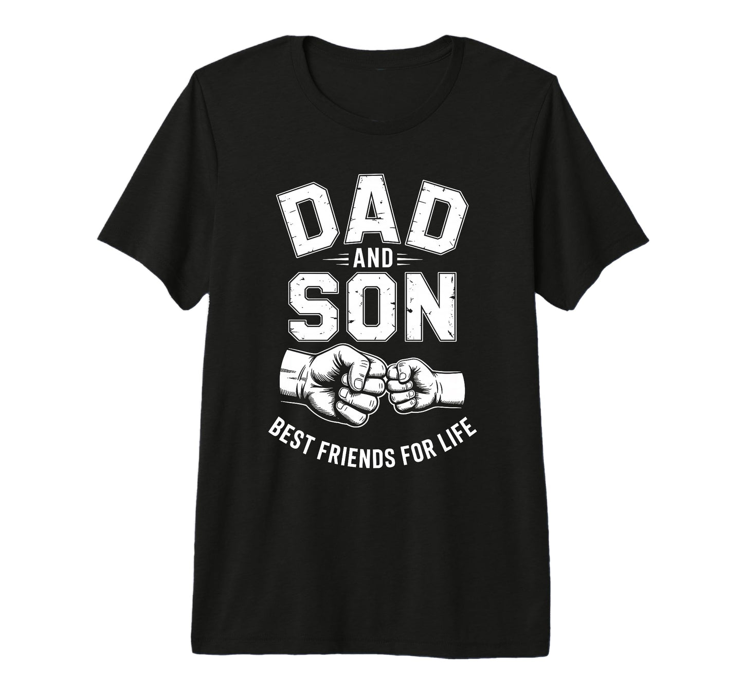 Dad And Son Best Friends Life Father T-Shirt - Minimalist Print Men Women - T-Shirt, Sweatshirt, Hoodie