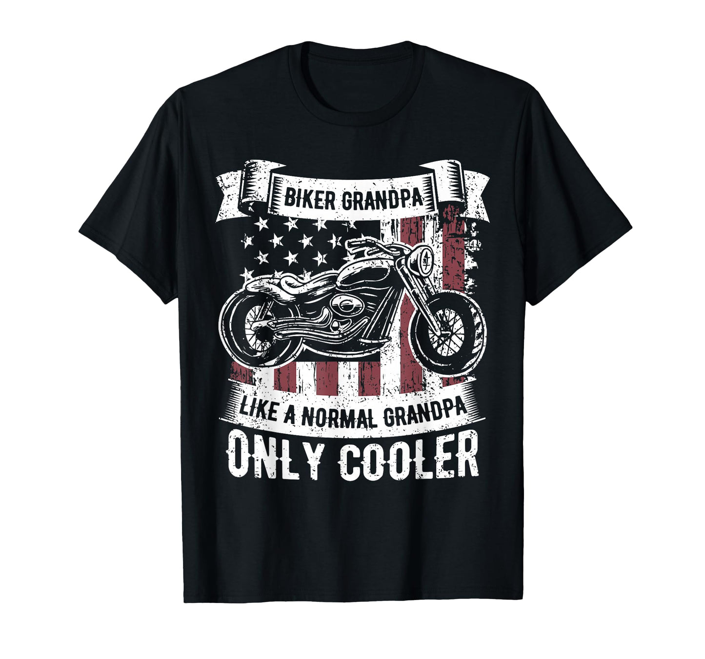 Biker Grandpa Ride Motorcycles T-Shirt - Custom Art Print Unisex - T-Shirt, Sweatshirt, Hoodie