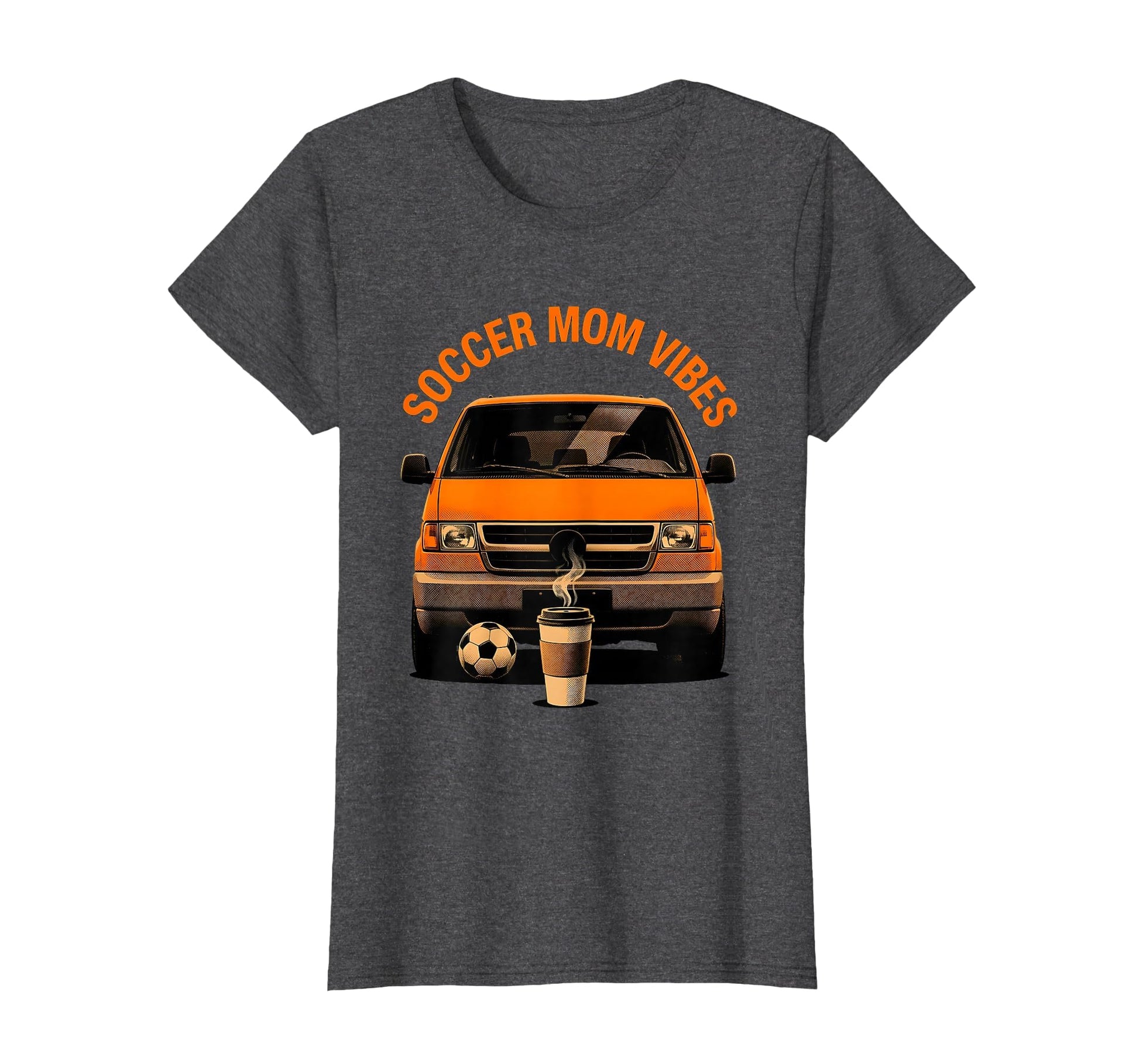 Soccer Mom Vibes Proud Sports Parent T-Shirt - Novelty Apparel Unisex - T-Shirt, Sweatshirt, Hoodie