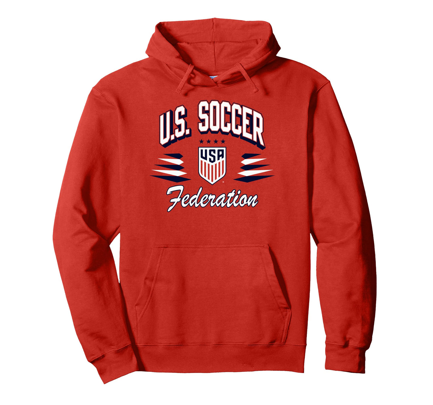 U S Soccer Diamond Red Uswnt Hoodie - Minimalist Print for Adults - T-Shirt, Sweatshirt, Hoodie