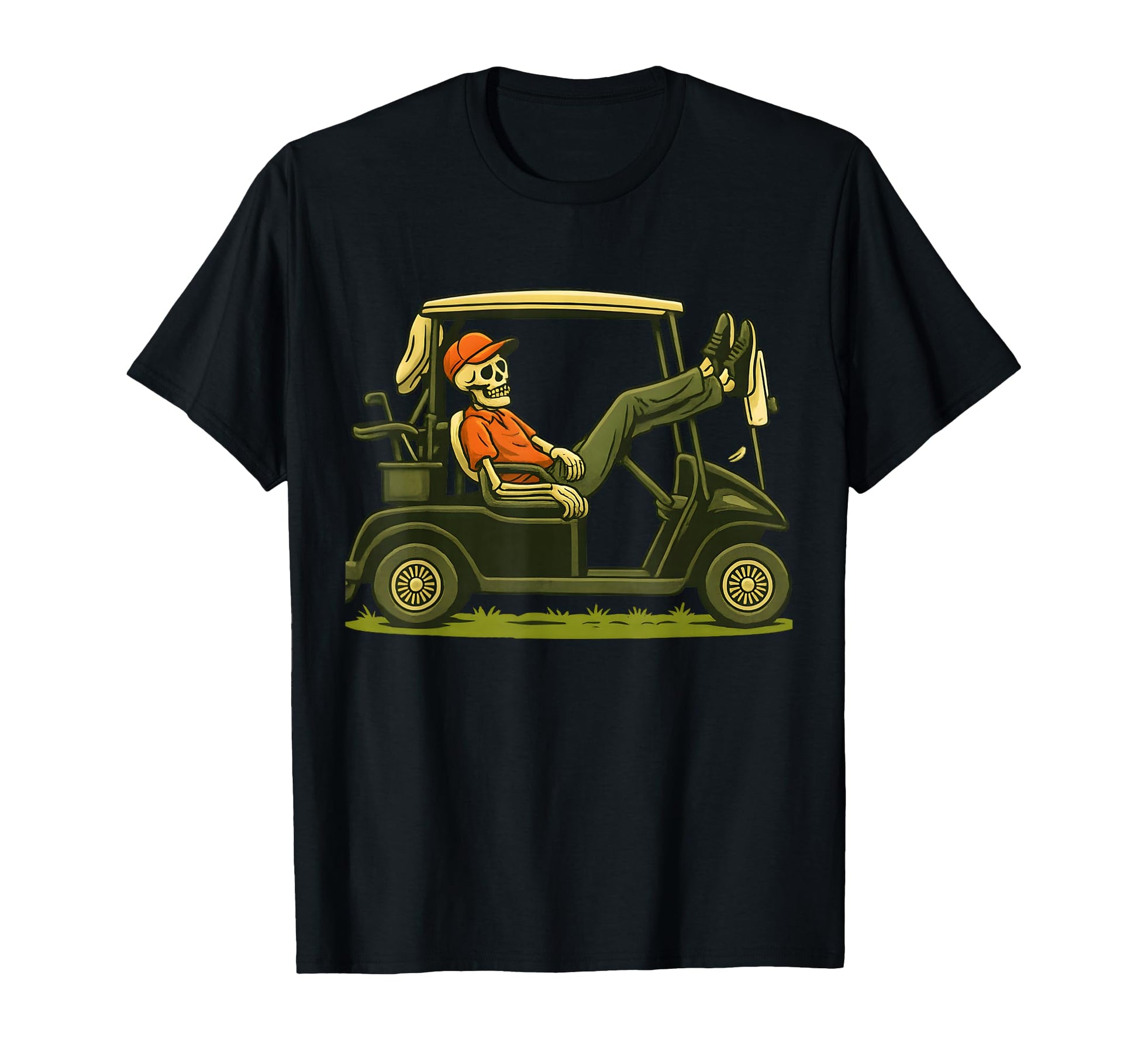 Skeleton Golf Halloween Golfer Golf T-Shirt - Unique Graphic Men Women - T-Shirt, Sweatshirt, Hoodie
