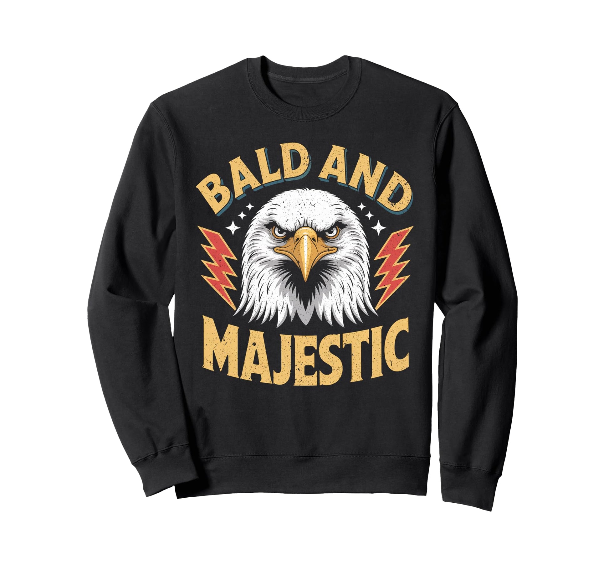 Bald Majestic Sexy Bald Guy Funny Sweatshirt - Unique Graphic for Adults - T-Shirt, Sweatshirt, Hoodie