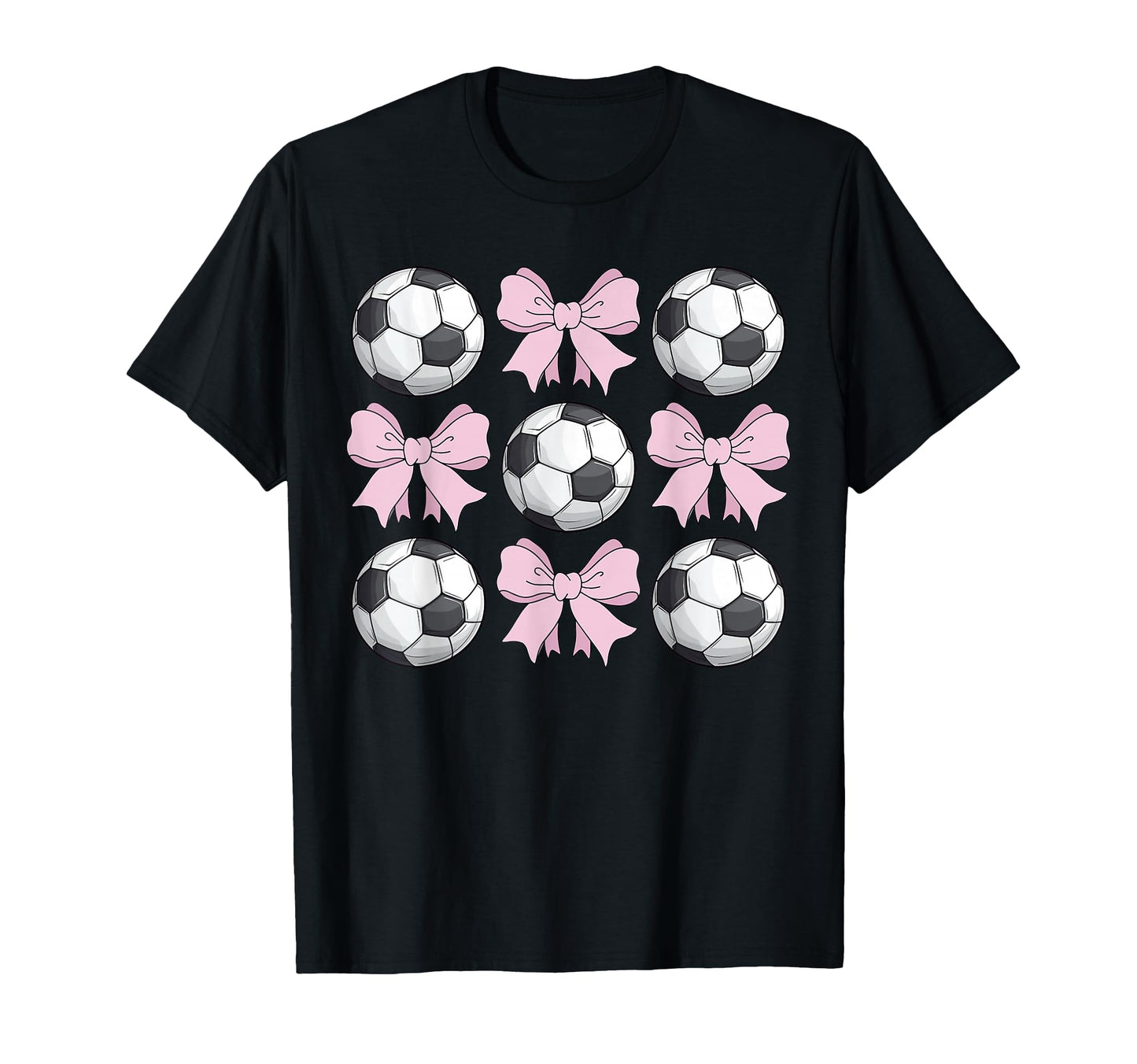 Soccer Coquette Bow Soccer T-Shirt - Unique Graphic Men Women - T-Shirt, Sweatshirt, Hoodie