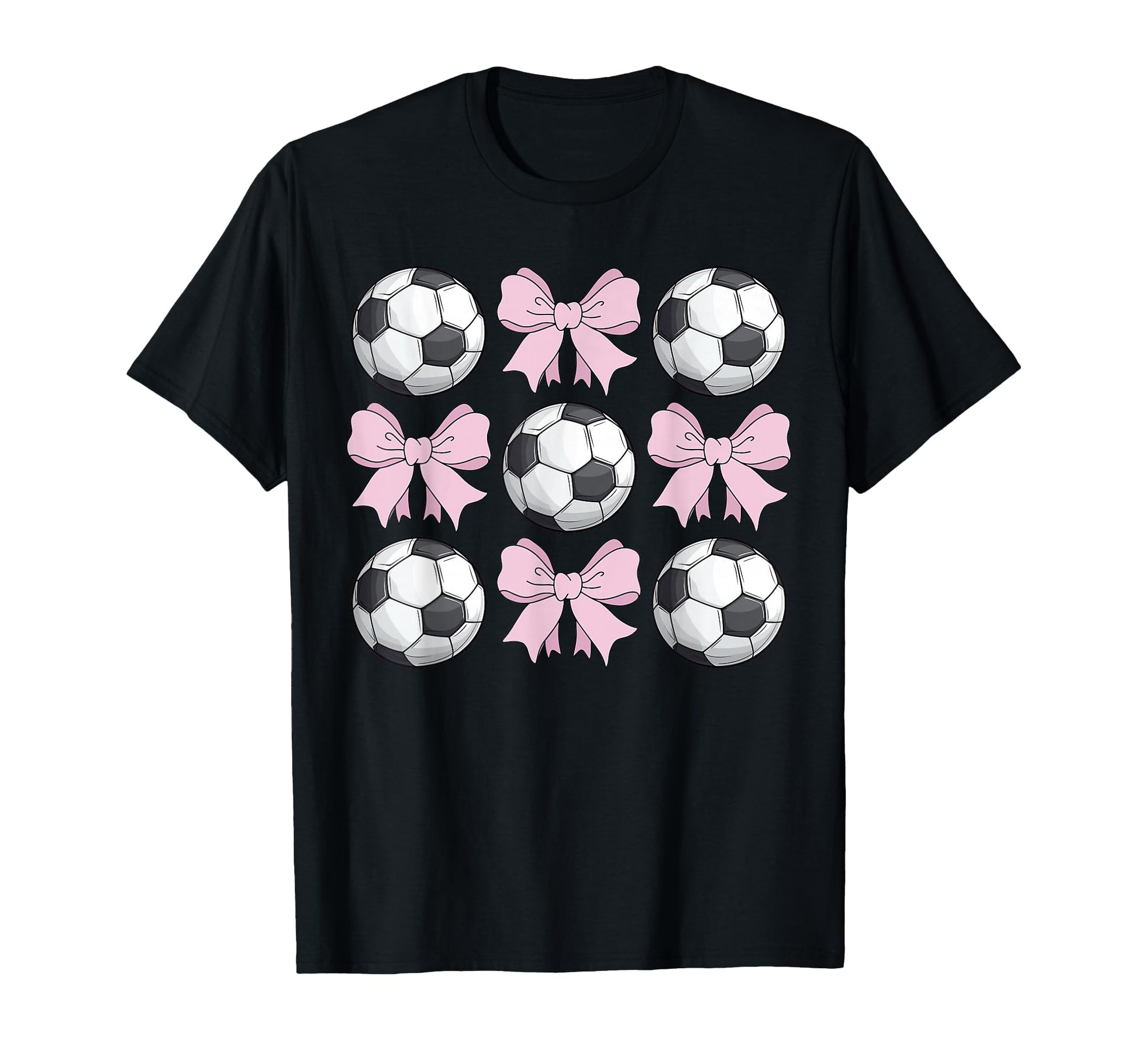 Soccer Coquette Bow Soccer T-Shirt - Unique Graphic Men Women - T-Shirt, Sweatshirt, Hoodie