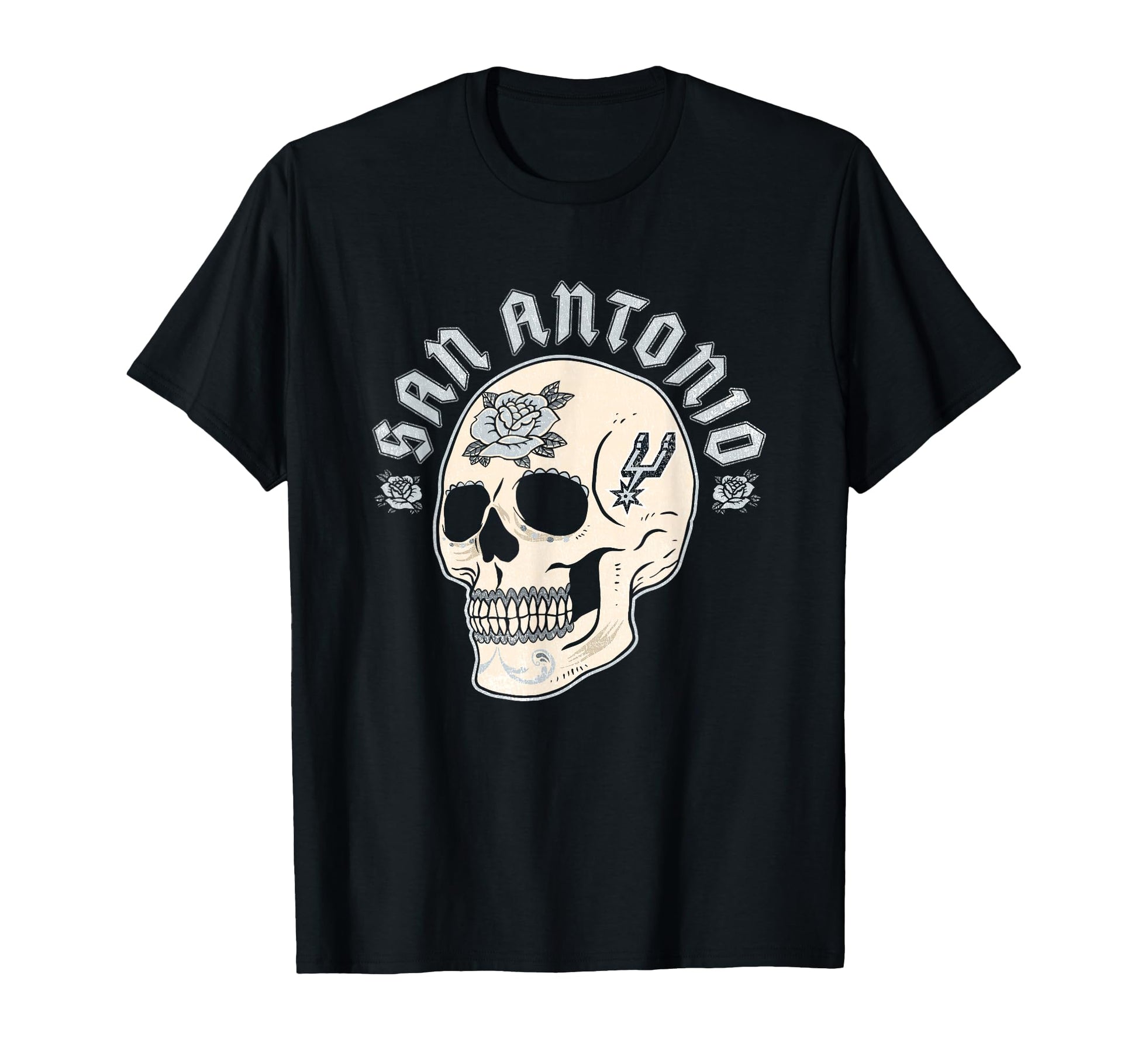 Nba San Antonio Spurs Halloween Floral T-Shirt - Trendy Graphic Men Women - T-Shirt, Sweatshirt, Hoodie
