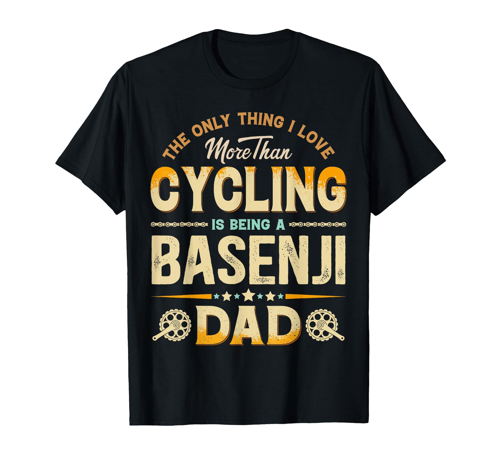 Funny Cycling Fathers Day Basenji T-Shirt - Aesthetic Graphic for Adults - T-Shirt, Sweatshirt, Hoodie