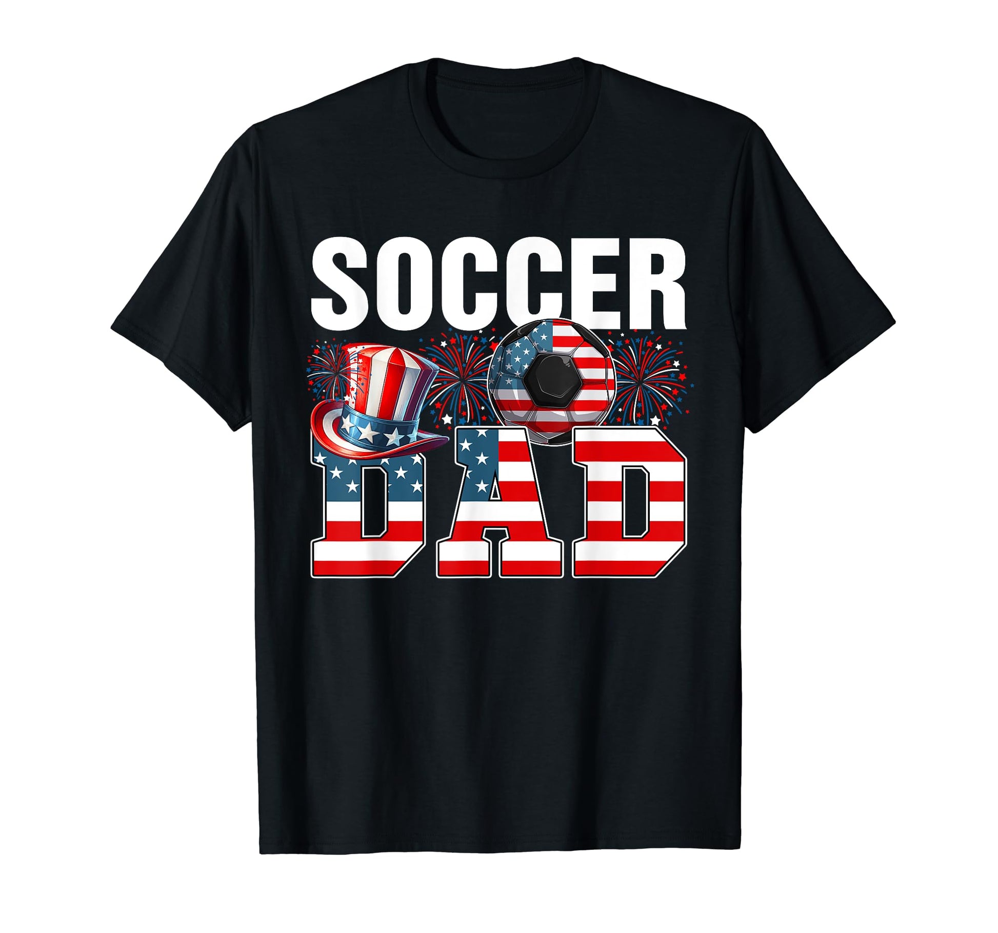 Soccer Dad 4Th July Costume Player T-Shirt - Novelty Apparel for Adults - T-Shirt, Sweatshirt, Hoodie