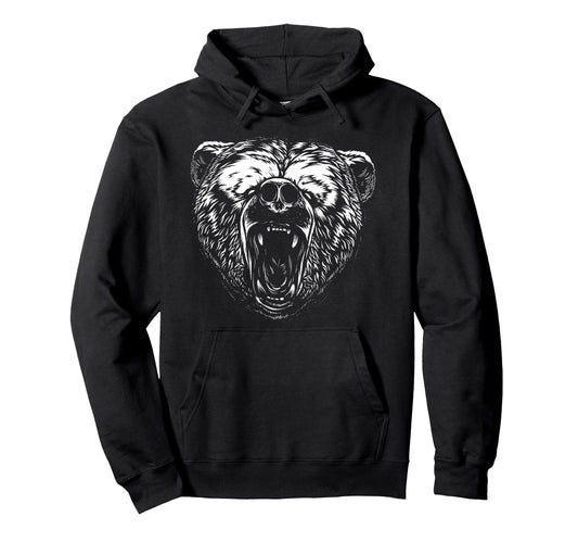 Bear Brown Head Bear Motif Bear Team Or Hoodie - Streetwear Style Unisex - T-Shirt, Sweatshirt, Hoodie