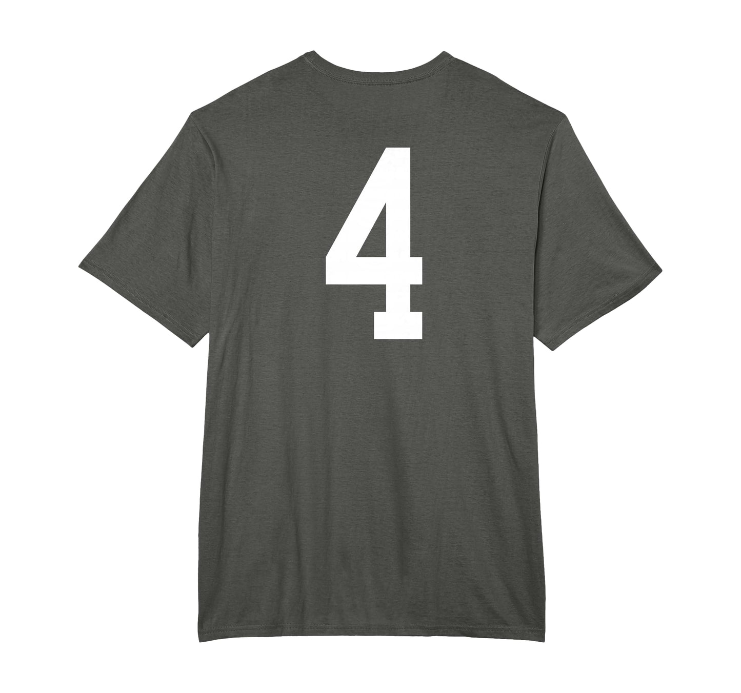 Number 4 Back Soccer Training T-Shirt - Custom Art Print Men Women - T-Shirt, Sweatshirt, Hoodie