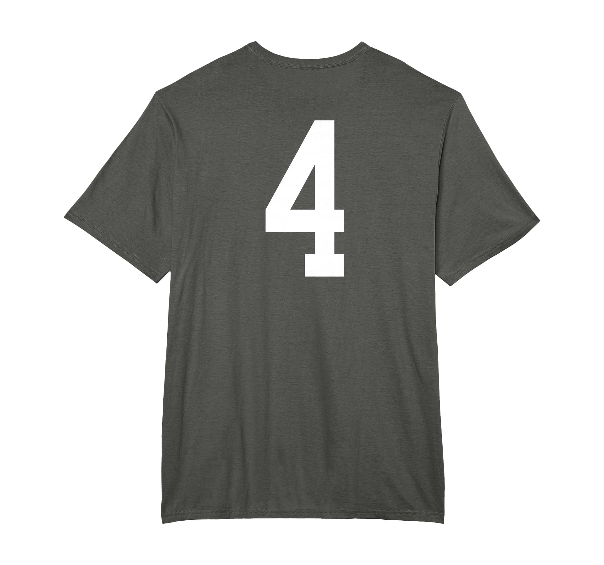 Number 4 Back Soccer Training T-Shirt - Custom Art Print Men Women - T-Shirt, Sweatshirt, Hoodie