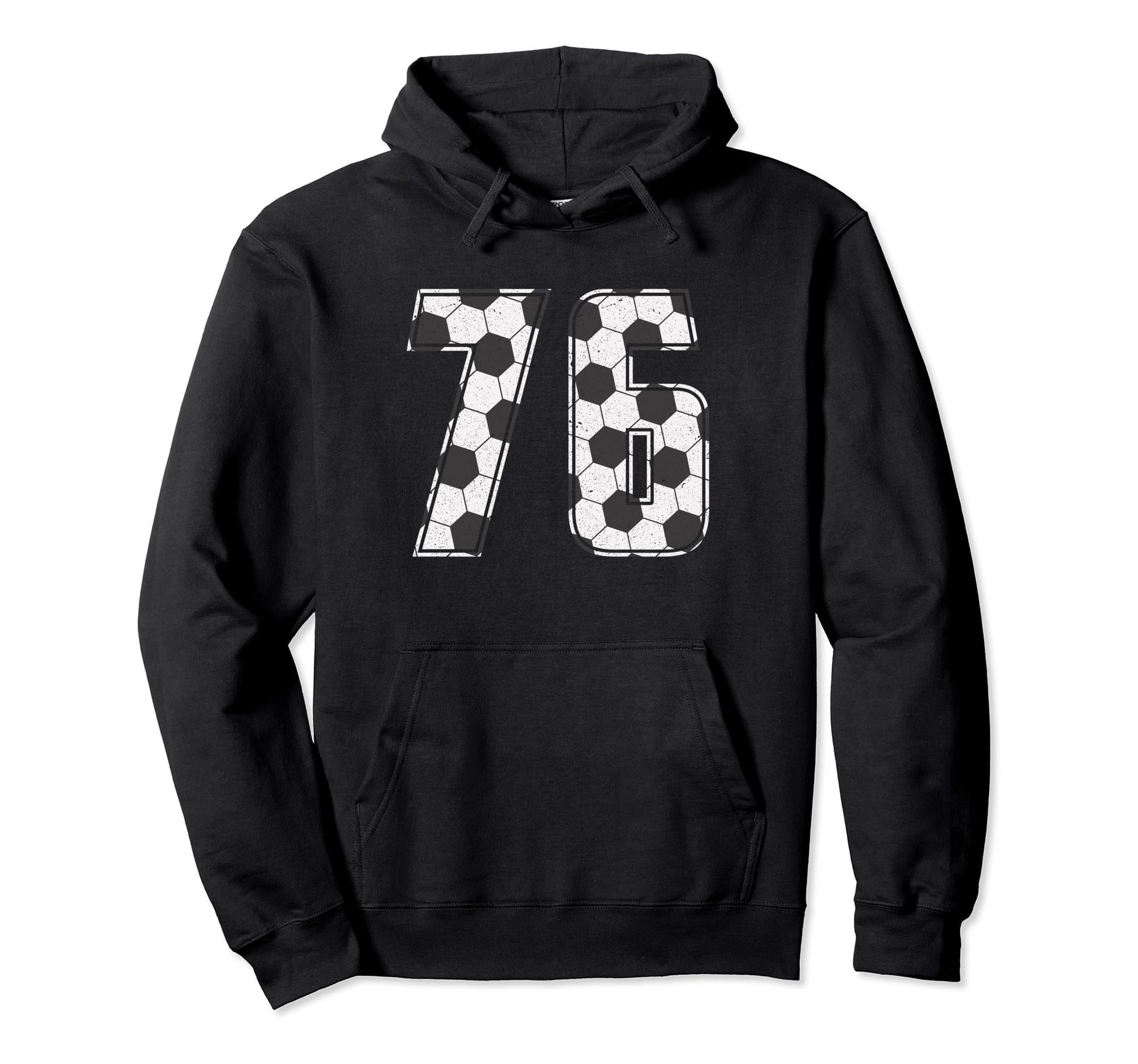Soccer Player Number 76 Seventy Six Hoodie - Streetwear Style Unisex - T-Shirt, Sweatshirt, Hoodie