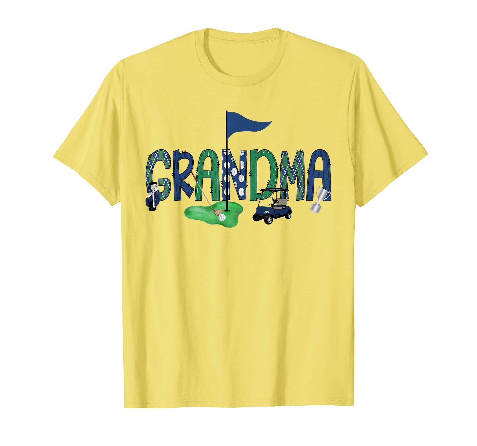 Grandma Birthday Hole One Golf Sport T-Shirt - Unique Graphic Unisex - T-Shirt, Sweatshirt, Hoodie