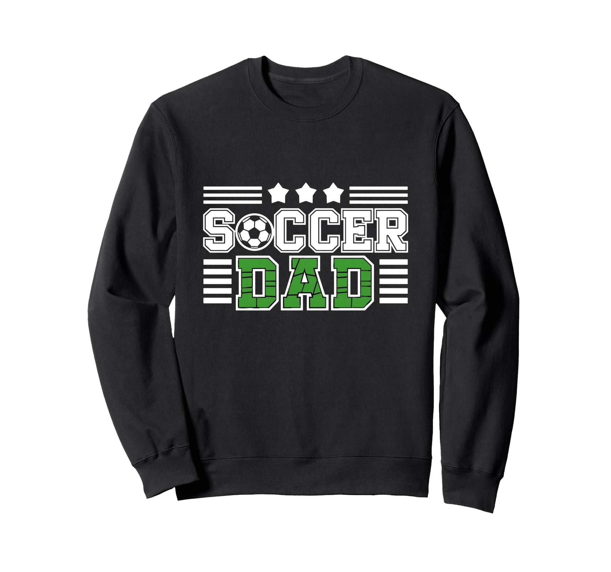 Proud Soccer Dad Stars Sweatshirt - Streetwear Style for Adults - T-Shirt, Sweatshirt, Hoodie