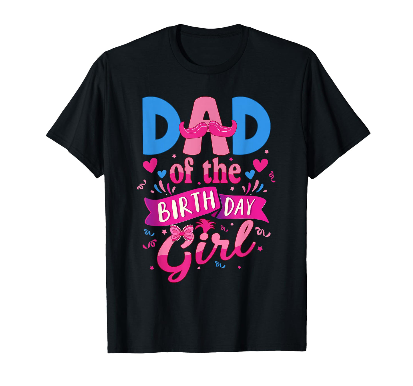 Dad Birthday Troll Family Party T-Shirt - Custom Art Print Unisex - T-Shirt, Sweatshirt, Hoodie