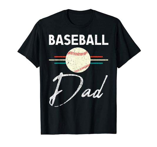 Baseball Dad Fathers Day Sports T-Shirt - Fun Novelty Design for Adults - T-Shirt, Sweatshirt, Hoodie