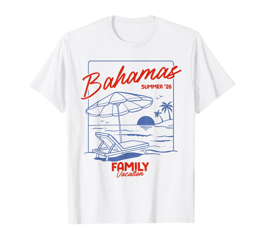 Bahamas Summer 26 Family Matching T-Shirt - Fun Novelty Design for Adults - T-Shirt, Sweatshirt, Hoodie