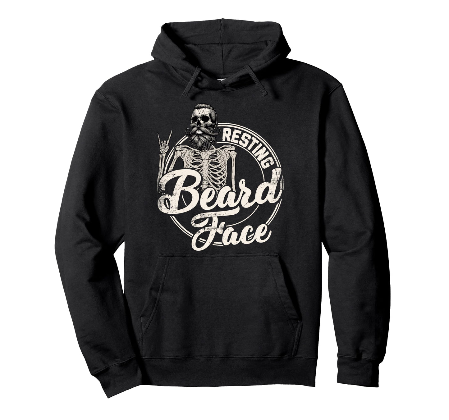 Bearded Dad Daddy Papa Fathers Day Hoodie - Minimalist Print for Adults - T-Shirt, Sweatshirt, Hoodie