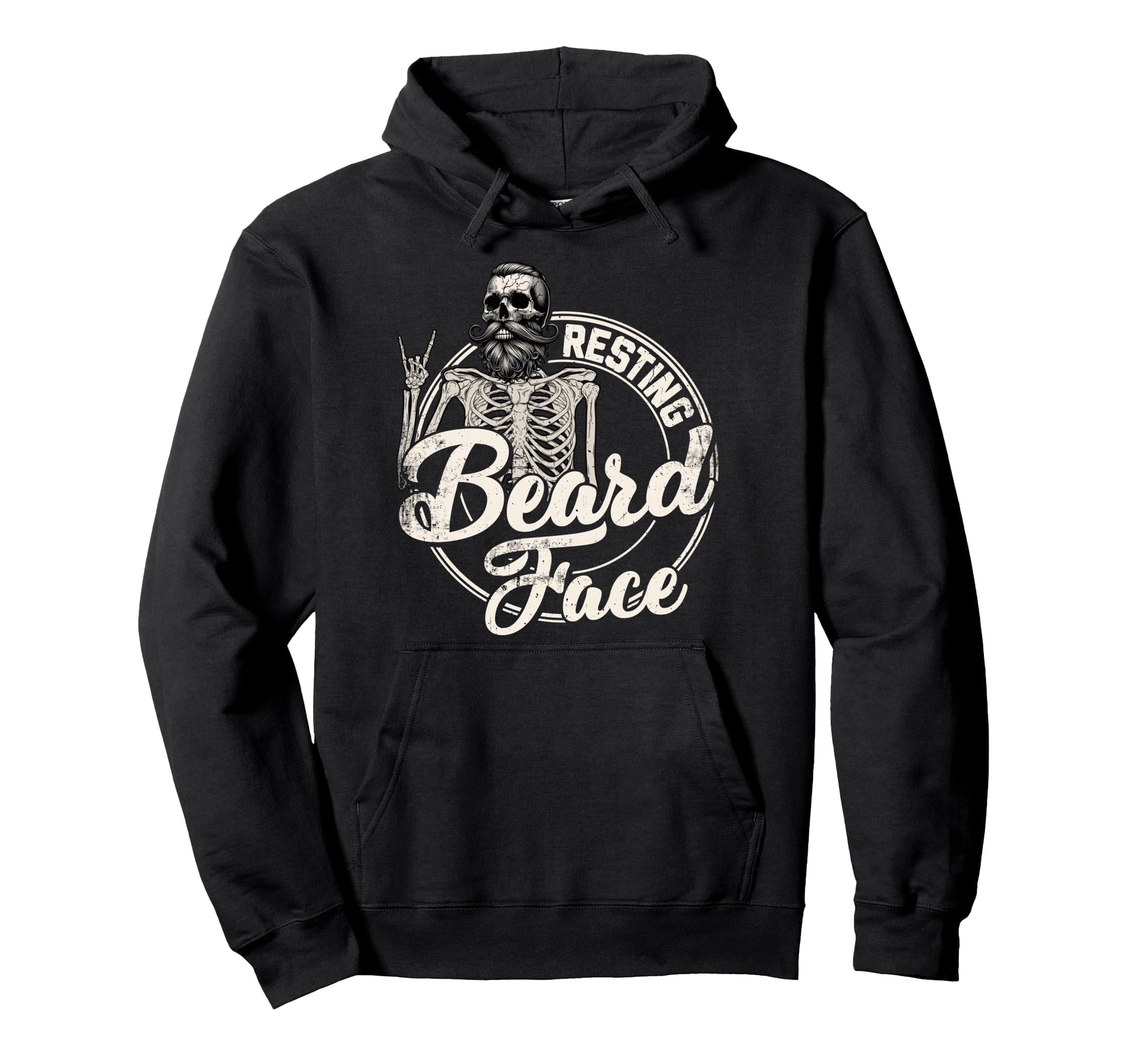 Bearded Dad Daddy Papa Fathers Day Hoodie - Minimalist Print for Adults - T-Shirt, Sweatshirt, Hoodie