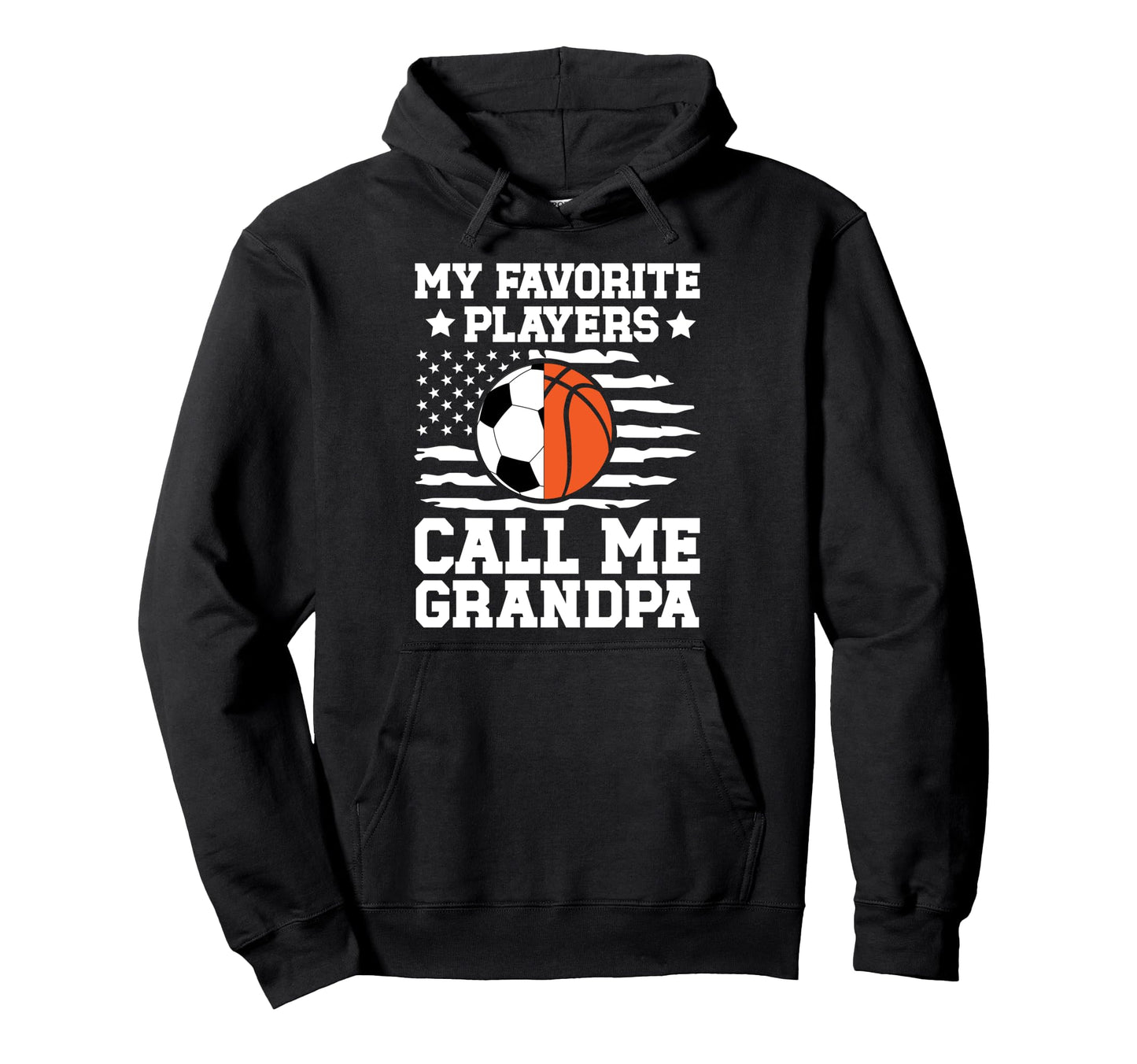 Favorite Players Call Me Grandpa Hoodie - Graphic Print Men Women - T-Shirt, Sweatshirt, Hoodie
