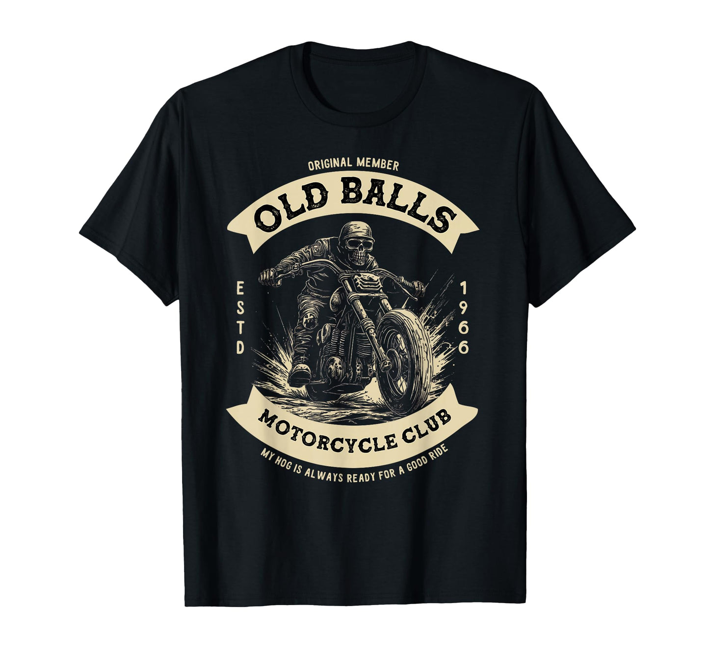 Funny 60Th Birthday Motorcycle Biker T-Shirt - Minimalist Print for Adults - T-Shirt, Sweatshirt, Hoodie