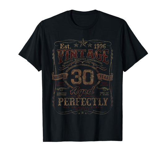 1996 30 Year Old 30Th Birthday T-Shirt - Novelty Apparel for Adults - T-Shirt, Sweatshirt, Hoodie