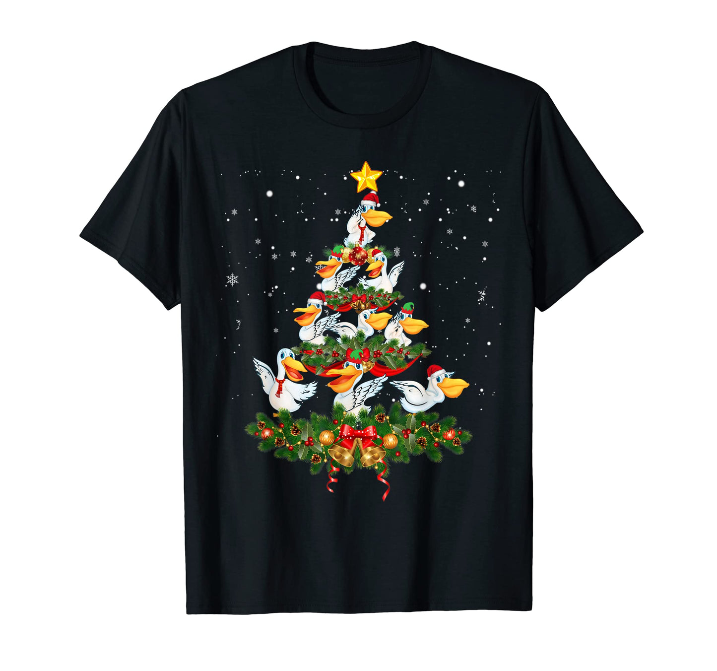 Pelican Tree Pajama Matching Pelican Lover T-Shirt - Graphic Print Unisex - T-Shirt, Sweatshirt, Hoodie