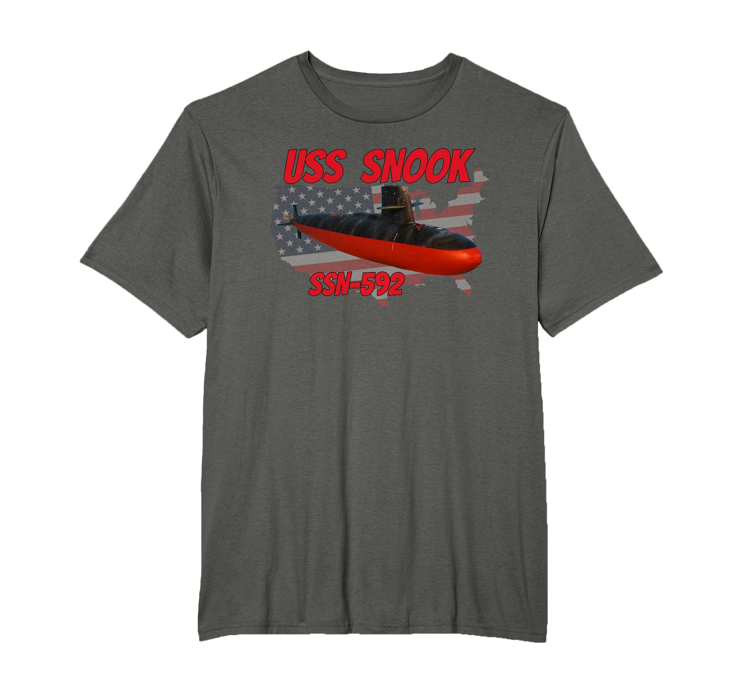 Uss Snook Ssn 592 Submarine Veterans T-Shirt - Minimalist Print for Adults - T-Shirt, Sweatshirt, Hoodie