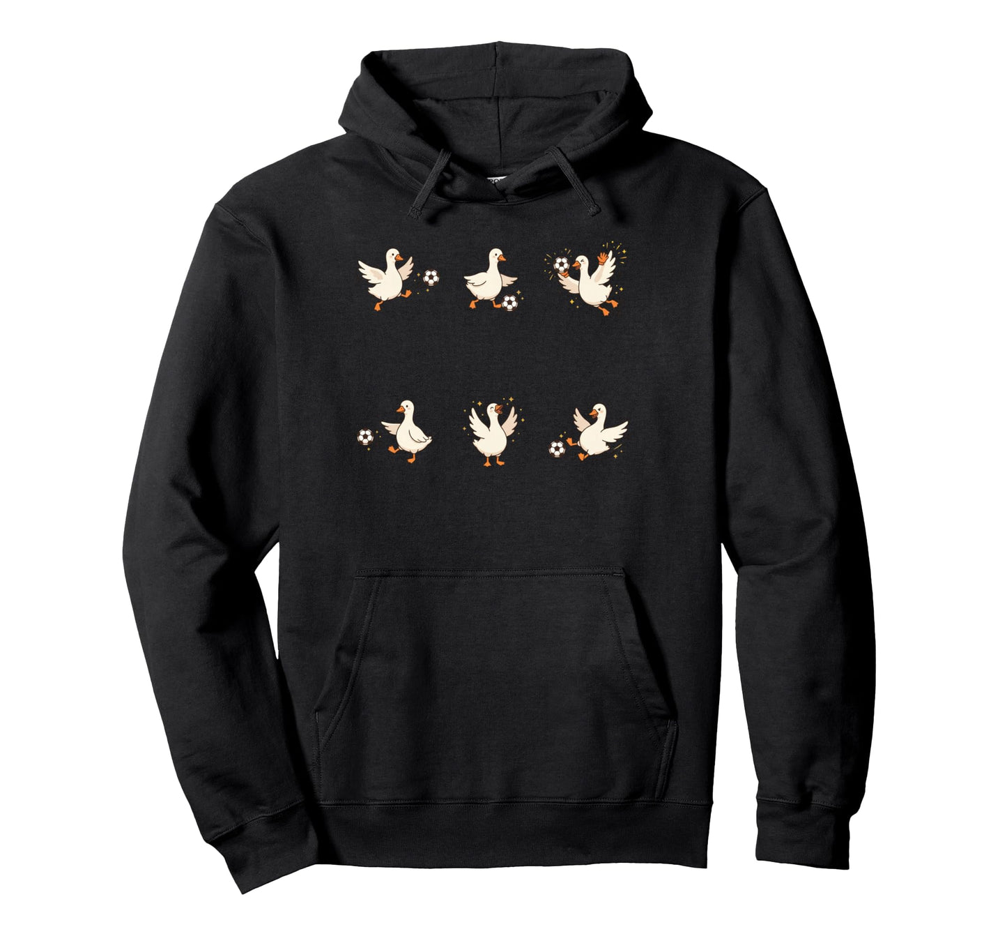 Silly Goose Playing Soccer Player Hoodie - Casual Everyday Wear for Adults - T-Shirt, Sweatshirt, Hoodie