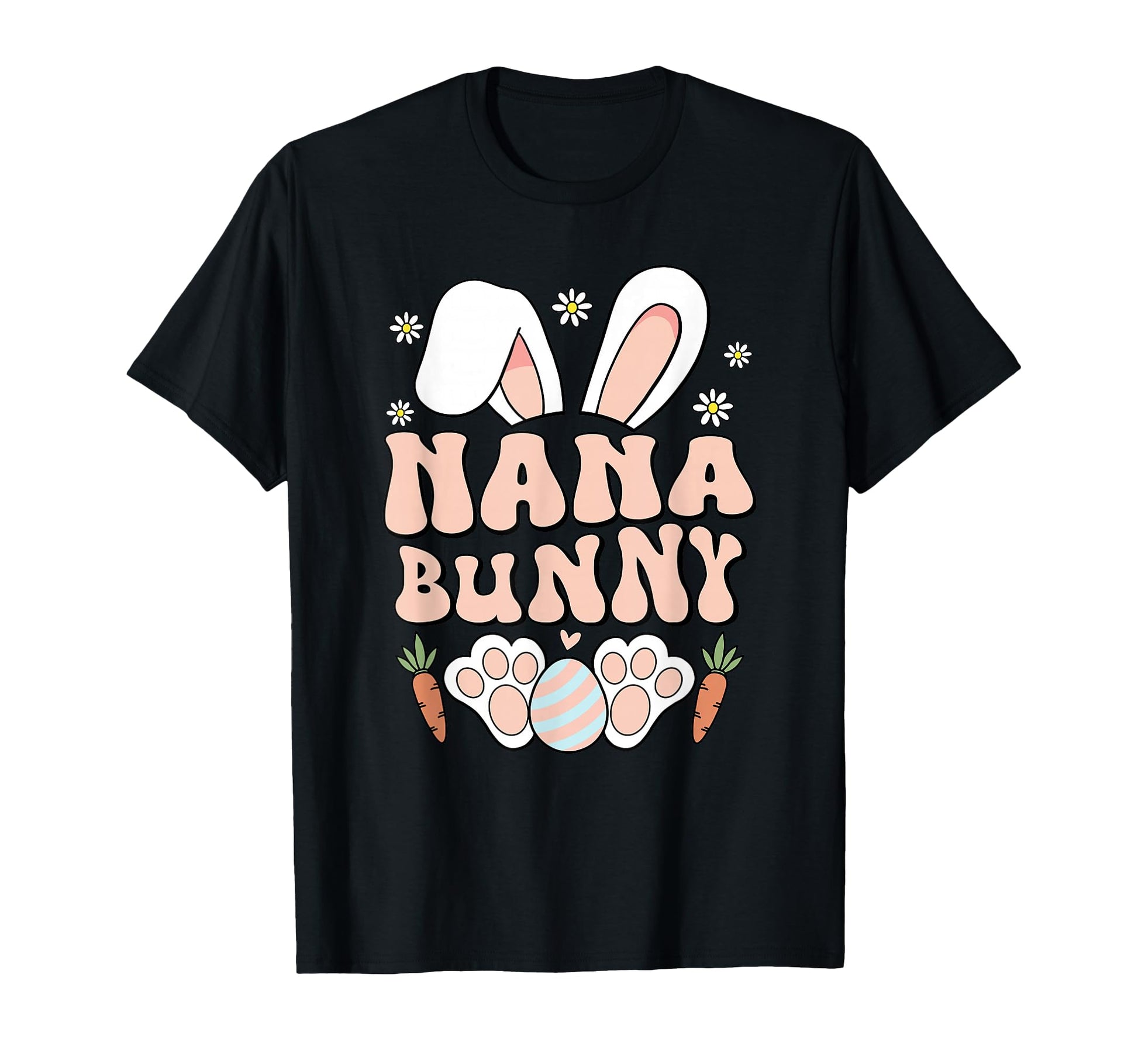 Nana Bunny Ears Easter Family Matching T-Shirt - Custom Art Print Unisex - T-Shirt, Sweatshirt, Hoodie