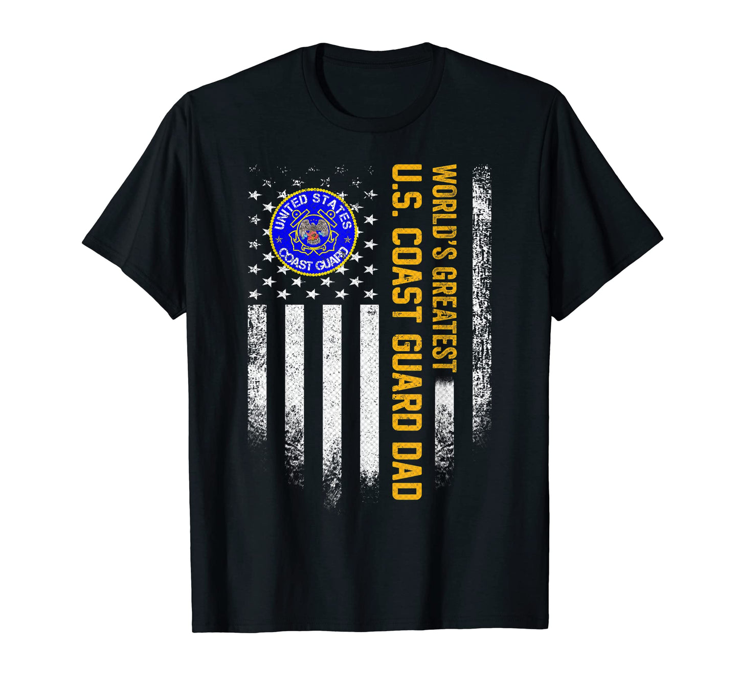 Usa Flag Worlds Greatest Us Coast Guard T-Shirt - Graphic Print Unisex - T-Shirt, Sweatshirt, Hoodie