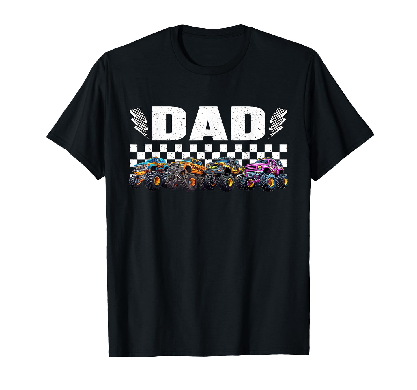 Dad Monster Truck Family Crew T-Shirt - Fun Novelty Design for Adults - T-Shirt, Sweatshirt, Hoodie