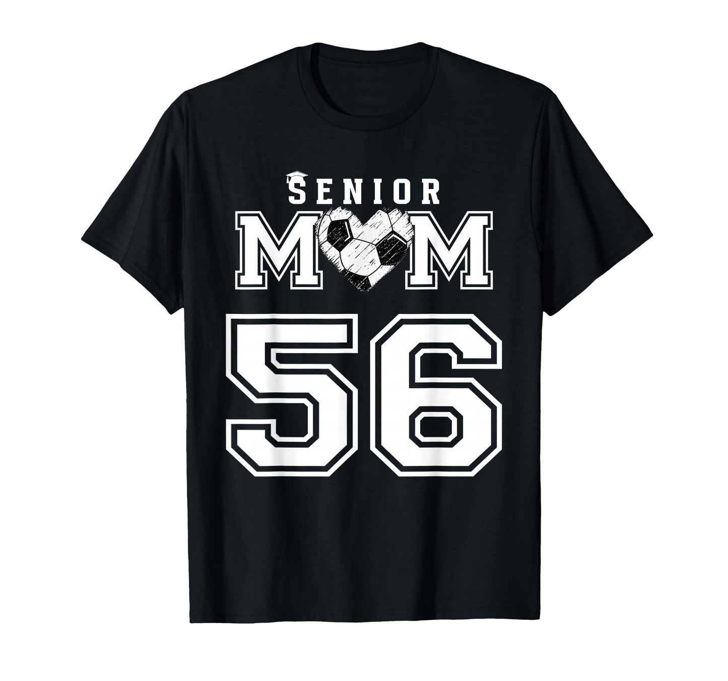 Proud Senior Soccer Mom Custom Jersey T-Shirt - Minimalist Print Men Women - T-Shirt, Sweatshirt, Hoodie
