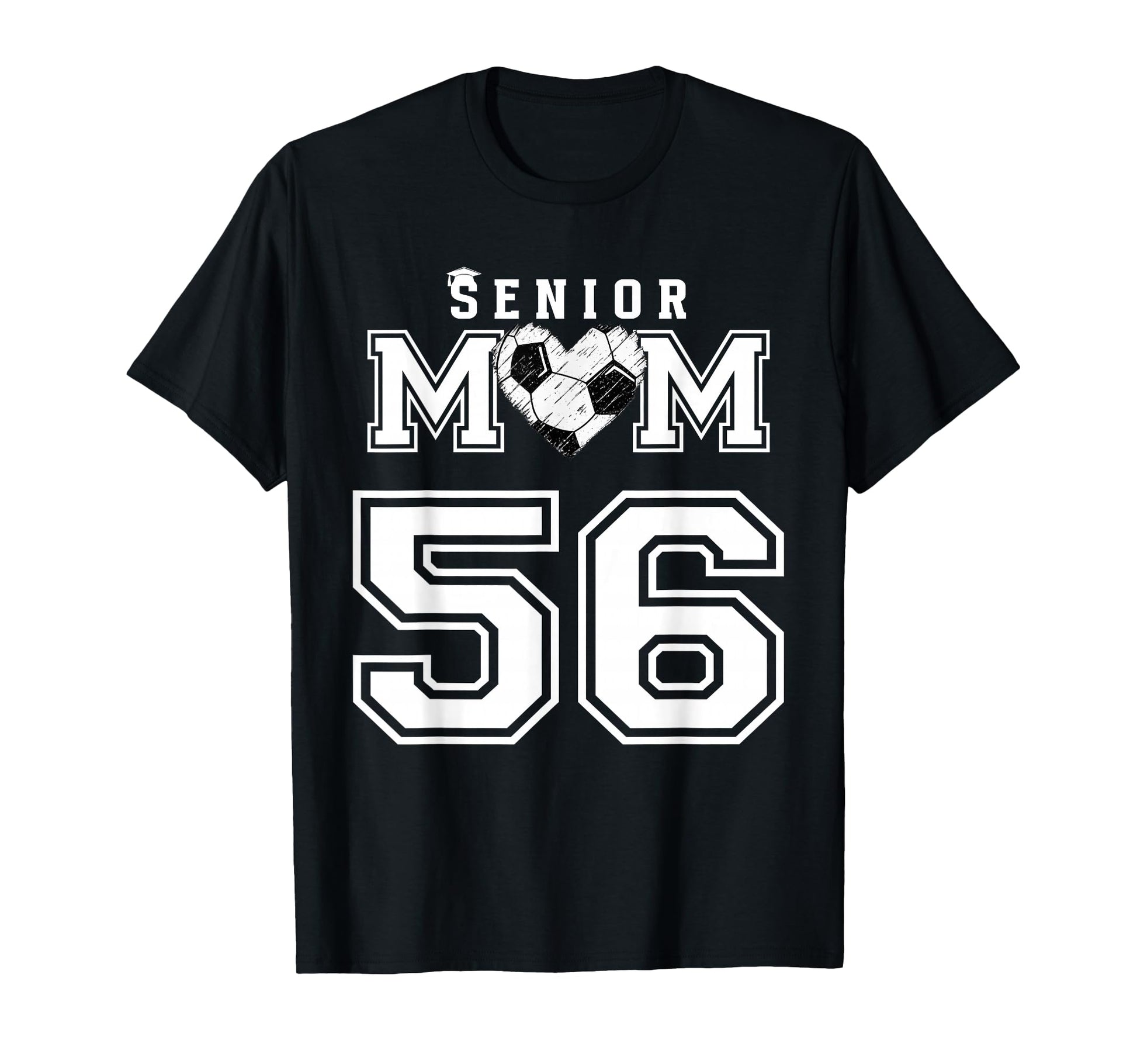 Proud Senior Soccer Mom Custom Jersey T-Shirt - Minimalist Print Men Women - T-Shirt, Sweatshirt, Hoodie