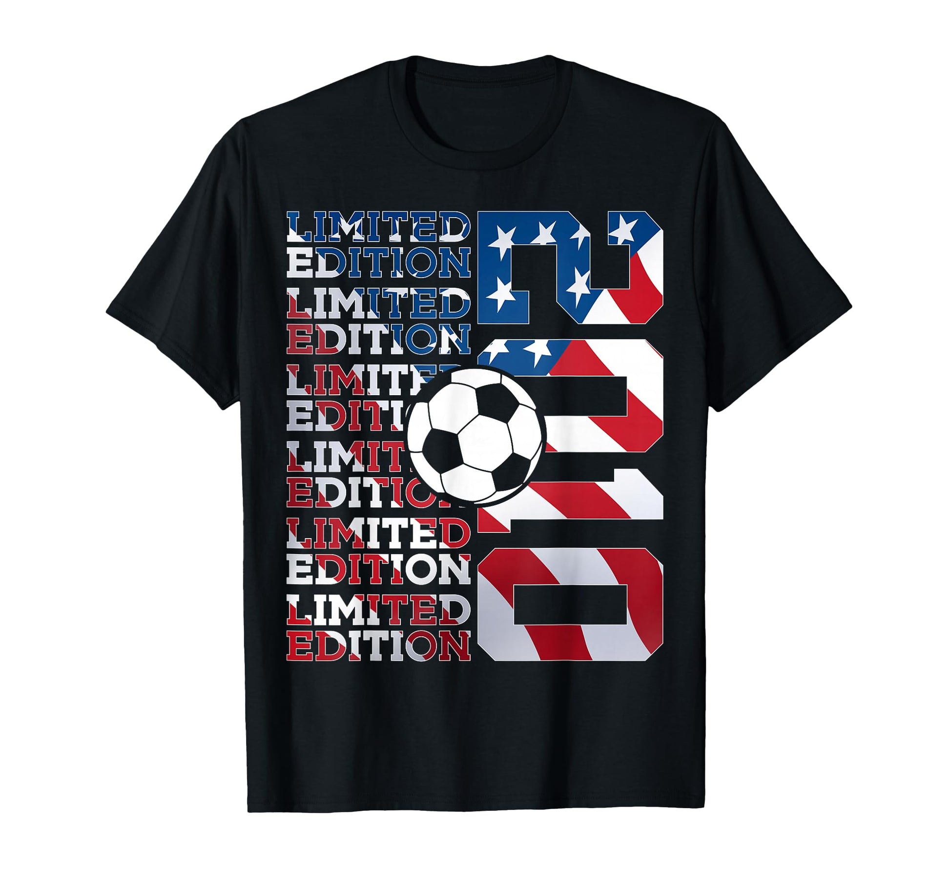 2010 16 Years Soccer 16Th Birthday T-Shirt - Custom Art Print for Adults - T-Shirt, Sweatshirt, Hoodie